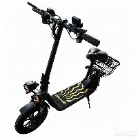 Fast Speed High Power 500W 48V10Ah 12 Inch Digital Adult Seated Electric Scooter Two-Wheel Bag Carrier Adults Scooter (VIP-SXH12)